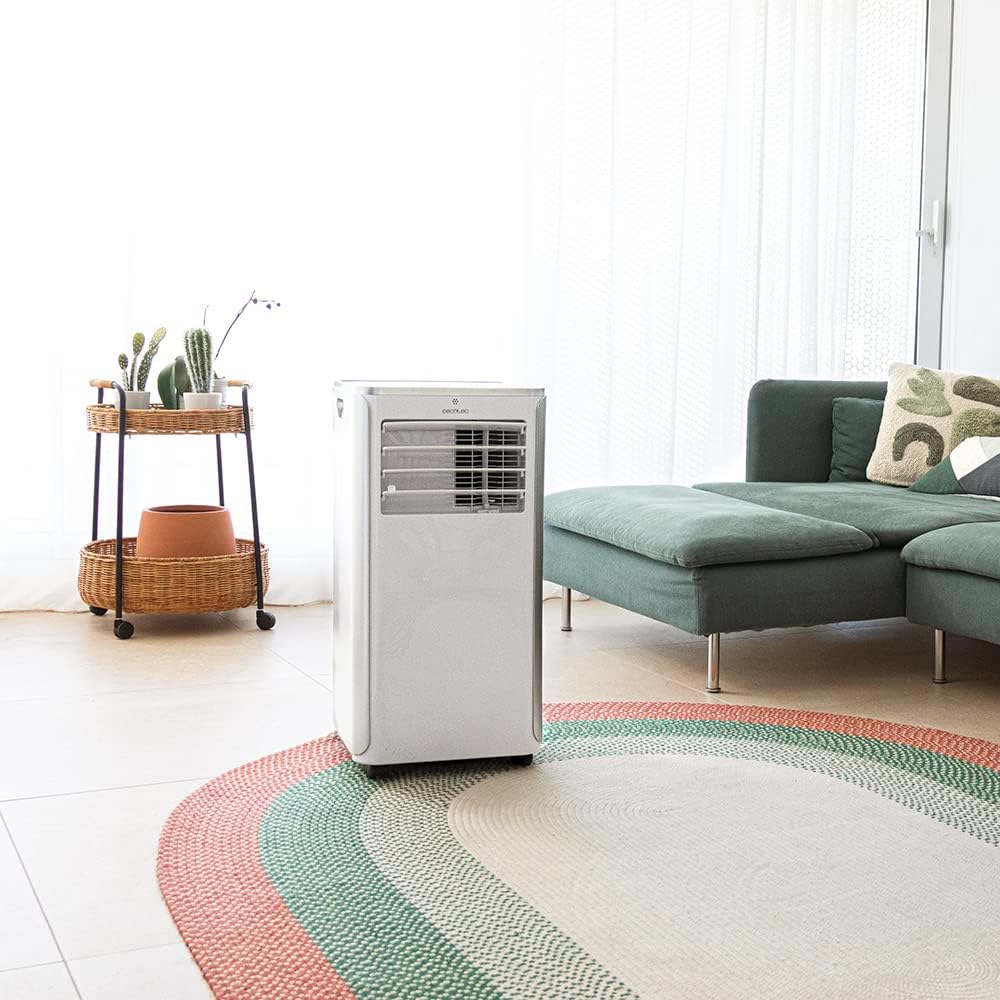 Cecotec ForceClima 9100 Przenośna klimatyzacja z pilotem. 9000 BTU, niskie zużycie energii, wyświetlacz LED, 4 tryby, 2 prędkości, zasięg 20-25 m²