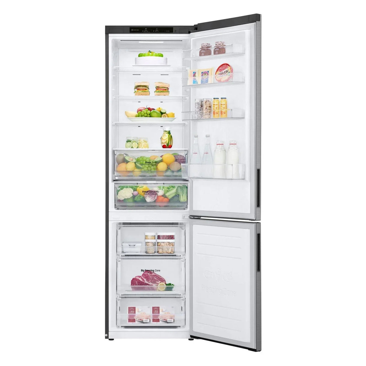 2026 LG GBP62PZNAC Lodówka z zamrażarką i sprężarką inwerterową liniową