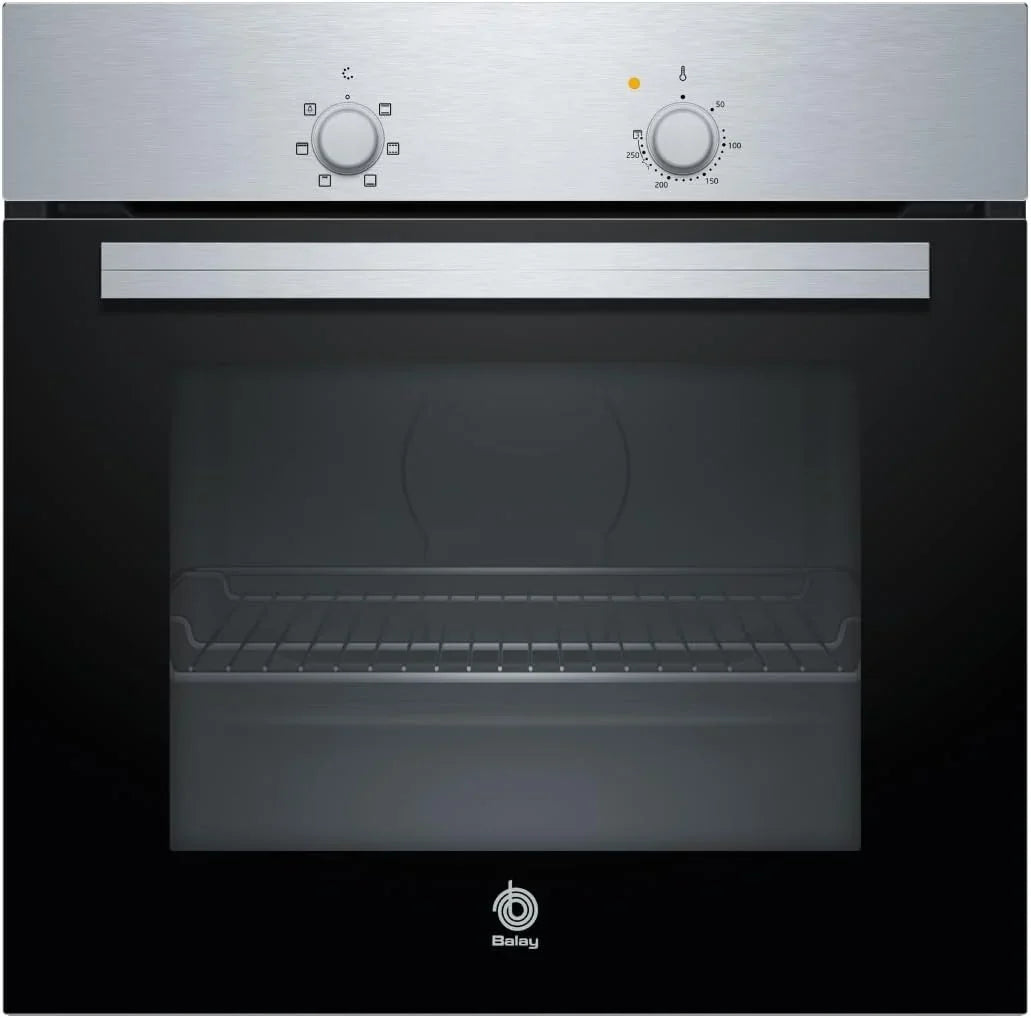 Balay - Oven, 60 cm, 5 functies, mechanische bediening, zwart, roestvrij staal, 3HB1000X0