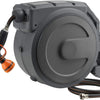 Retractable Garden Hose Reel 1/2 Inch x 130 ft, Super Heavy Duty, Any Length Lock, Slow Return System, Wall Mounted and 180 Deg Swivel Bracket