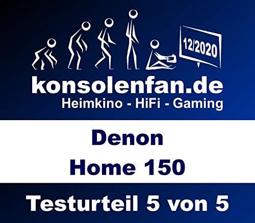 Głośnik Denon Home 150 Multiroom, głośnik HiFi z wbudowaną platformą HEOS, zintegrowaną funkcją Alexa, Wi-Fi, Bluetooth, USB, AirPlay 2, dźwiękiem Hi-Res, czarny
