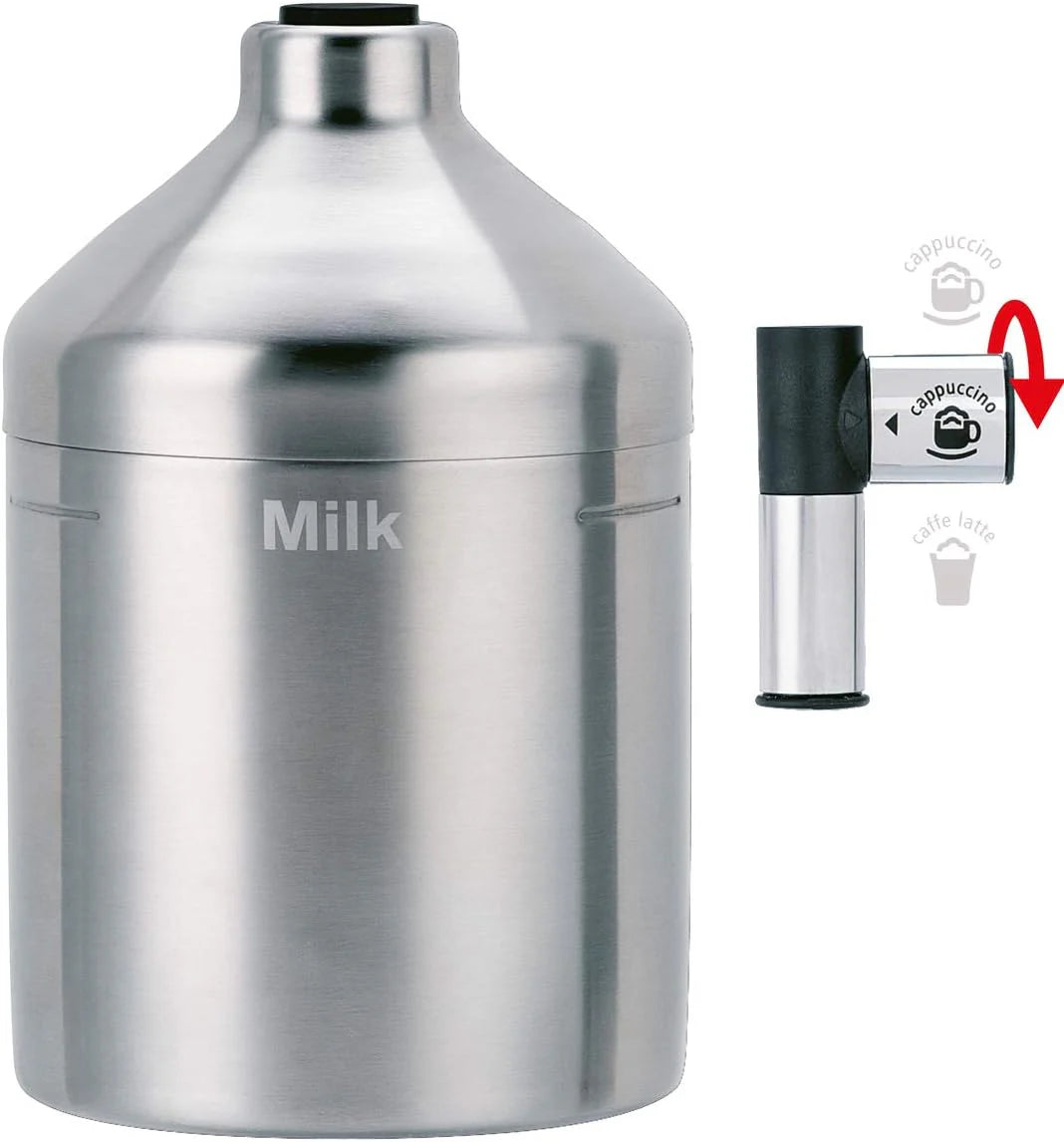 Ekspres do kawy Krups Essential w pełni automatyczny z wężykiem do mleka, funkcja parzenia 2 filiżanek, wyświetlacz LCD, łatwe czyszczenie, certyfikat TÜV, czarny, EA816031