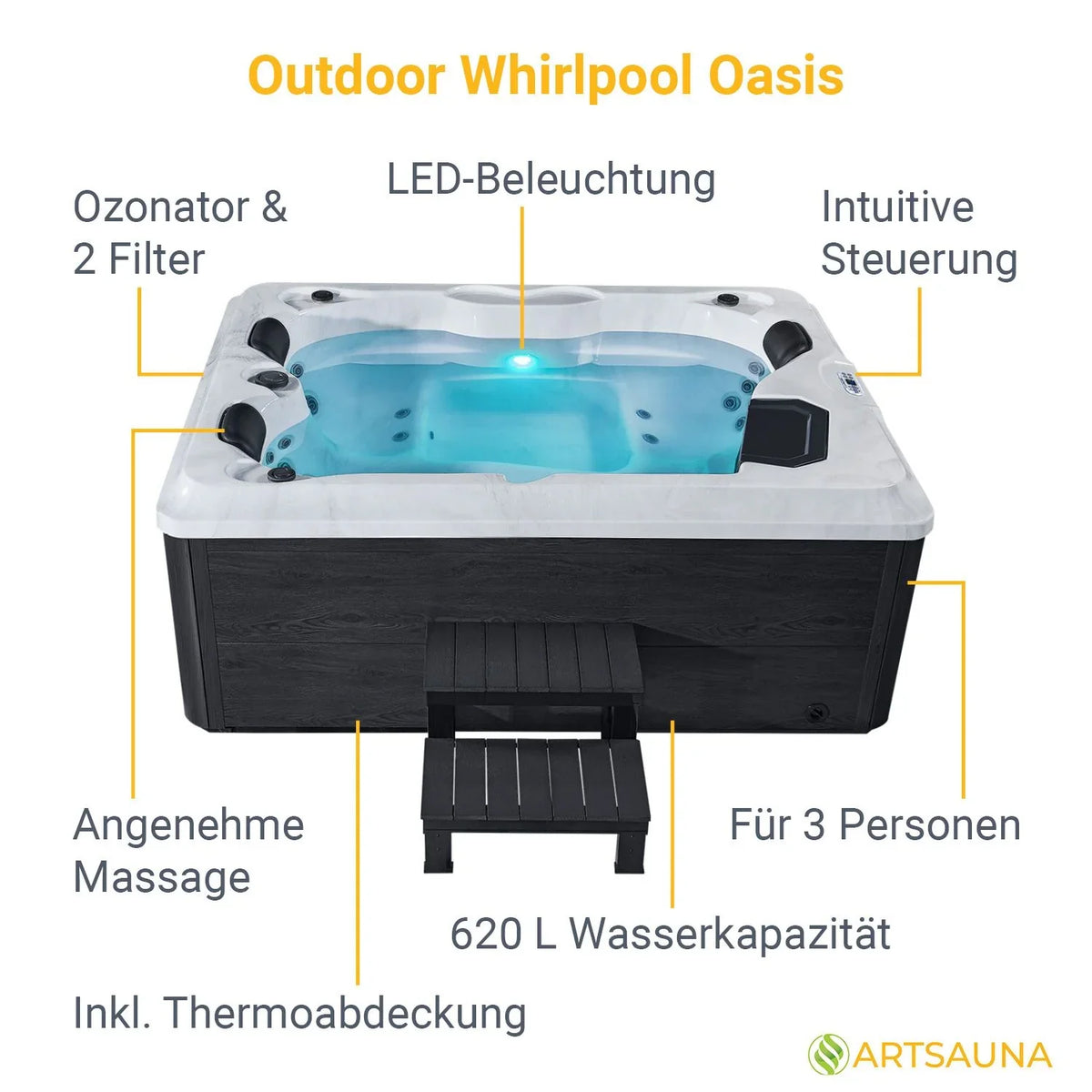 Zewnętrzna strefa spa Oasis – 2025