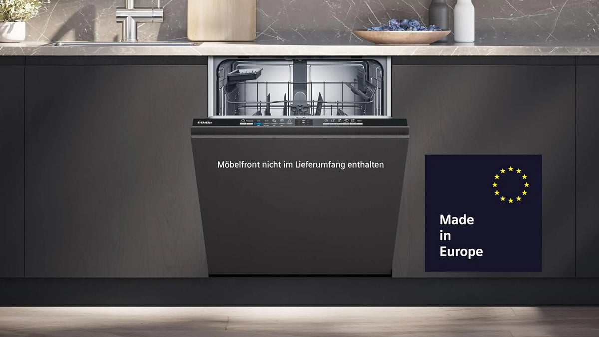 Zmywarka Siemens SN63EX06VE, iQ300 Smart, w pełni zintegrowana, 60 cm, szuflada na sztućce, bardzo cicha, varioSpeed, automatyczne otwieranie drzwi, potrójny system koszenia, infoLight, intensiveZone